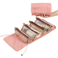 1pc Travel Cosmetic Bag Women Mesh Makeup Box Bags Toiletry Organizer
