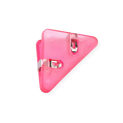 Triangle Clip Office Stationery Anti-curl Acrylic Storage Folder