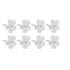 100pcs Creative Transparent Flower Plastic Racer Nail