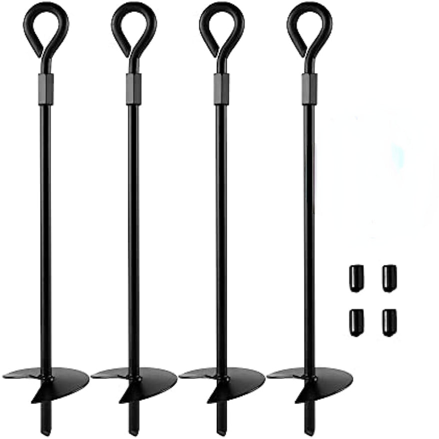 8pcs 15in Heavy-duty Swing Ground Anchors for Swings and Tents