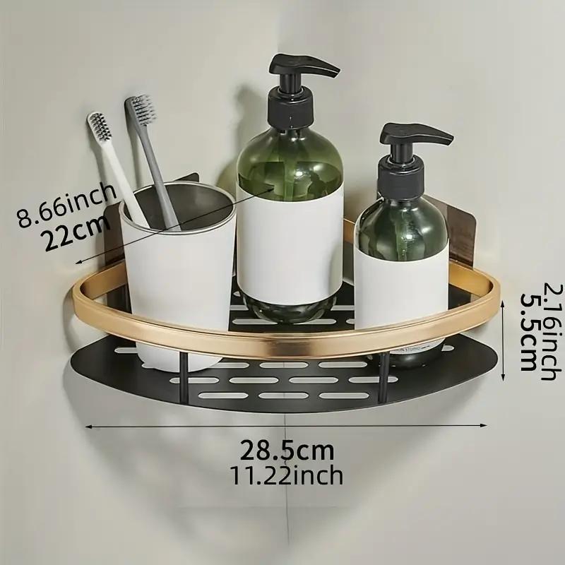 Bathroom Wall Caddy Shelves Shower Storage Rack Holder