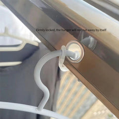 20pcs Silicone Hanger Windproof Buckle Anti-slip Fixing Buckle