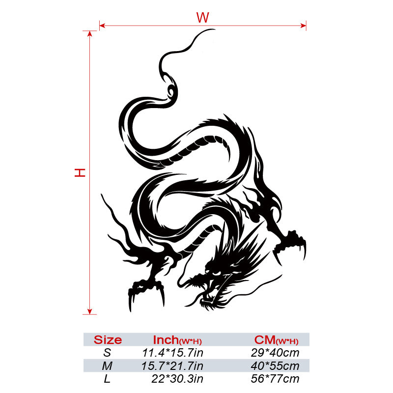 Reflective Dragon Totem Car Stickers Vinyl Decal