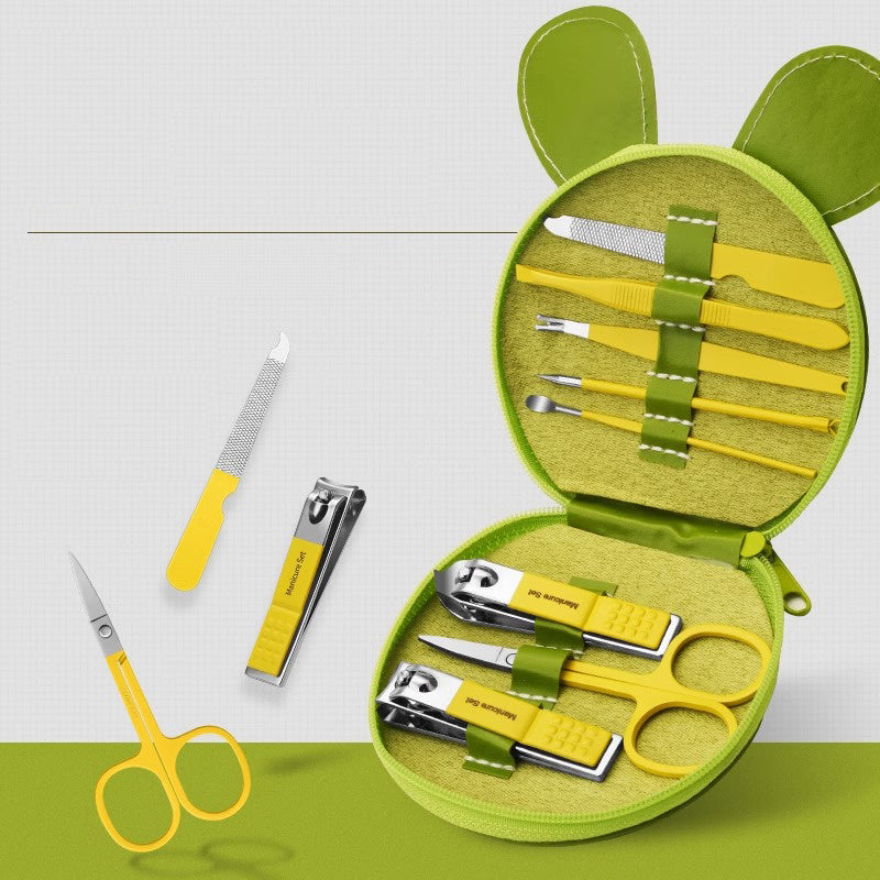 8pcs Small Animal Nail Clippers Set Splash-proof Nail Scissor Manicure Tool