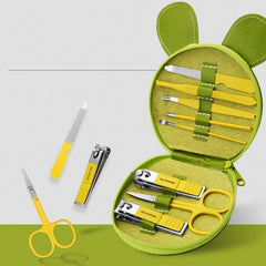 8pcs Small Animal Nail Clippers Set Splash-proof Nail Scissor Manicure Tool