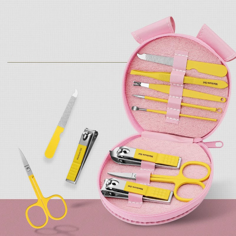 8pcs Small Animal Nail Clippers Set Splash-proof Nail Scissor Manicure Tool