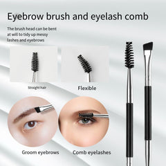 4pcs Double Head Eyebrow Brush Beauty Tool Set