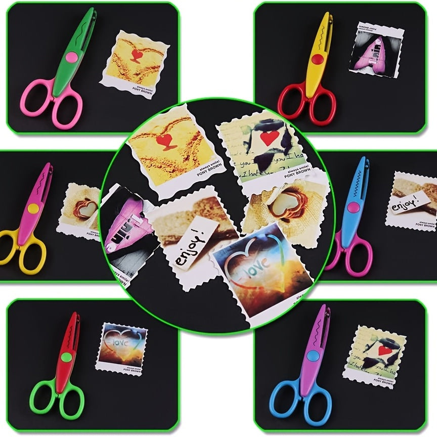 3pcs Creative Craft Scissors Set Patterns Home Crafts Teachers Students