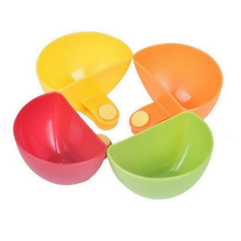 4pcs Colorful Dip Clip Bowl Plate Holders for Serving Sauces