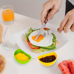 4pcs Colorful Dip Clip Bowl Plate Holders for Serving Sauces