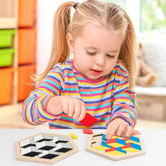 Wooden 3D Puzzle Model Educational Toy for Parent Child Interaction