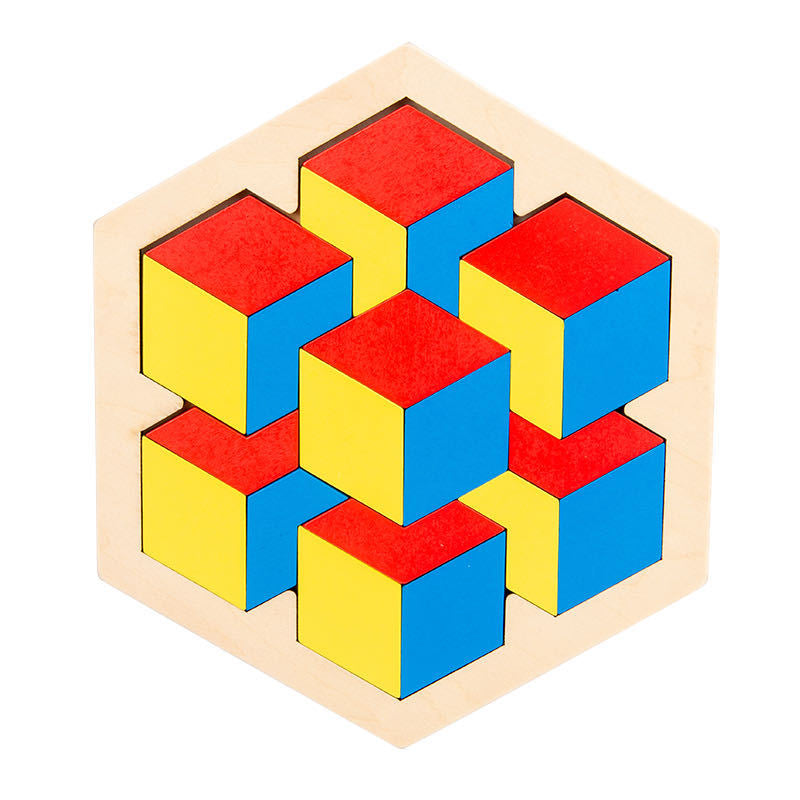 Wooden 3D Puzzle Model Educational Toy for Parent Child Interaction