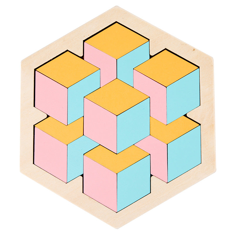 Wooden 3D Puzzle Model Educational Toy for Parent Child Interaction
