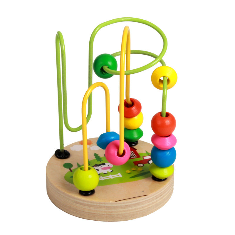 Kids Bead Stringing Toy Educational Building Blocks