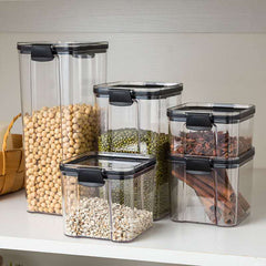 Kitchen Pantry Storage Containers with Lids, Set of 3