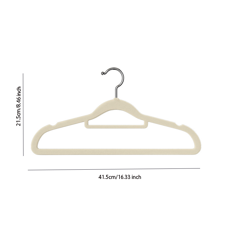 5pcs Velvet Hangers Non Slip Flocked Trouser Skirt Hanger