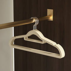 5pcs Velvet Hangers Non Slip Flocked Trouser Skirt Hanger