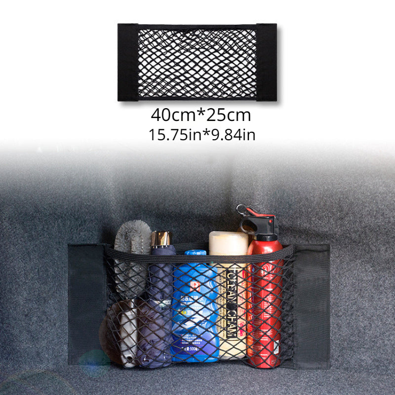 Auto Organizer Seat Back Bag Rear Mesh Trunk Elastic String Net