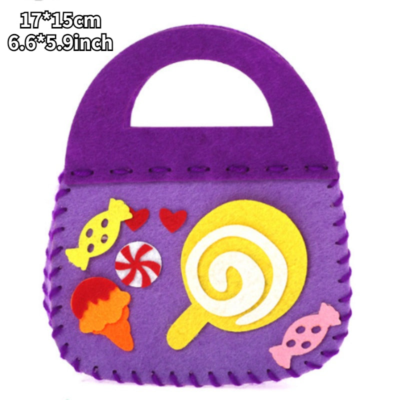 Kids DIY Craft Kit Handbag Toy for Candy Bag Party Props Decoration