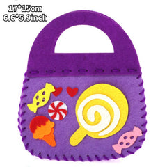 Kids DIY Craft Kit Handbag Toy for Candy Bag Party Props Decoration