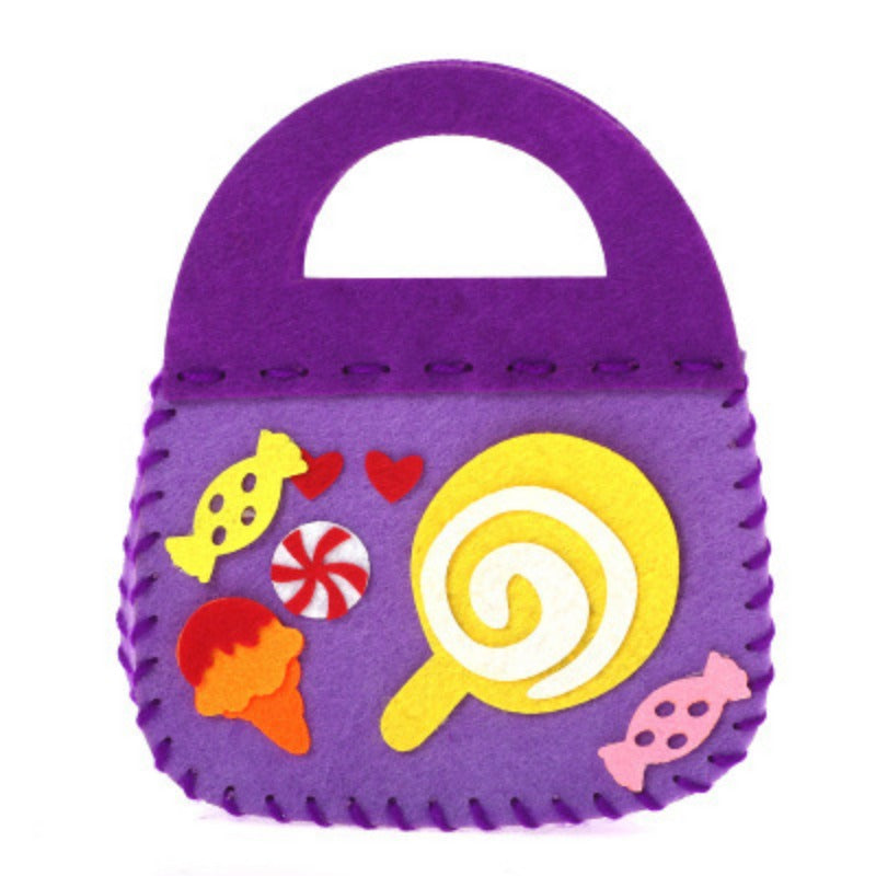 Kids DIY Craft Kit Handbag Toy for Candy Bag Party Props Decoration