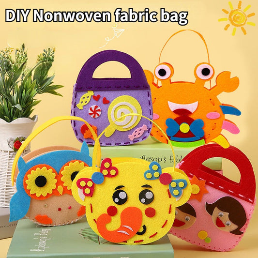 Kids DIY Craft Kit Handbag Toy for Candy Bag Party Props Decoration