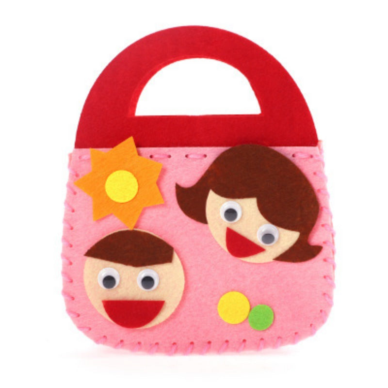 Kids DIY Craft Kit Handbag Toy for Candy Bag Party Props Decoration