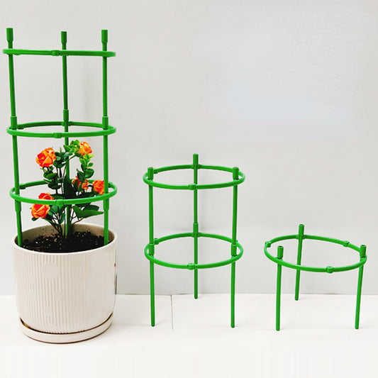 Plant Support Stakes Double Deck Spliceable Round Plant Support Ring
