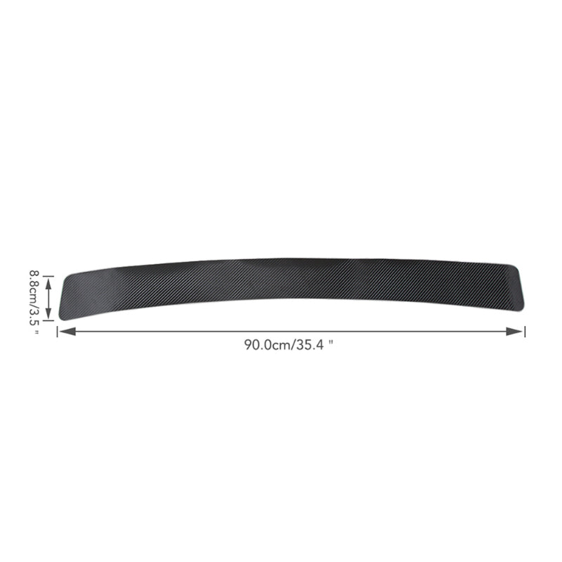 1pc Rear Bumper Protection Carbon Fiber Sticker Car Boot Protective Strip
