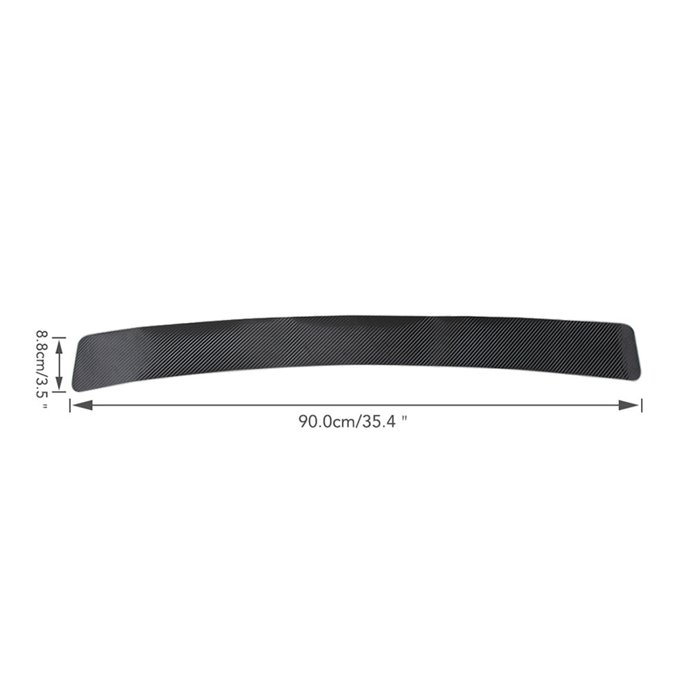 1pc Rear Bumper Protection Carbon Fiber Sticker Car Boot Protective Strip