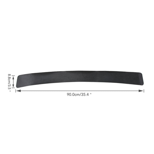1pc Rear Bumper Protection Carbon Fiber Sticker Car Boot Protective Strip