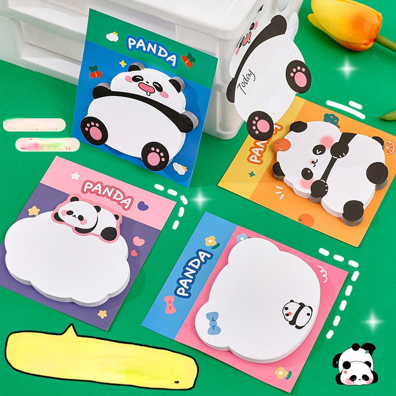 Cartoon Panda Sticky Notes - Strong Adhesive Memo Pad