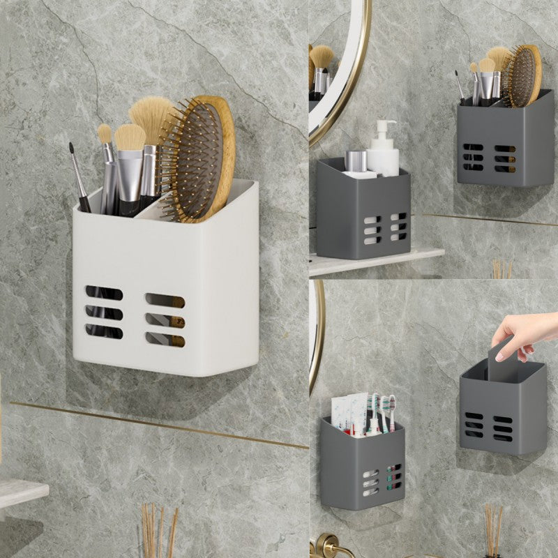 Wall Mounted Cosmetic Storage Rack Bathroom Organizer Stand