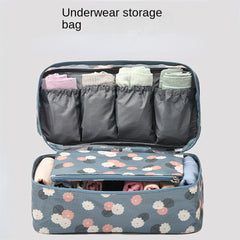 Portable Travel Underwear Storage Bag with Dividers