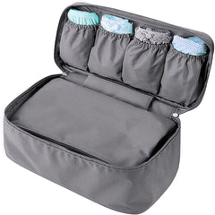 Portable Travel Underwear Storage Bag with Dividers