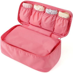 Portable Travel Underwear Storage Bag with Dividers