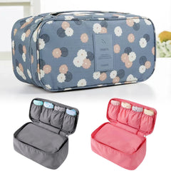Portable Travel Underwear Storage Bag with Dividers