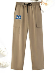 Men's Stretch Cargo Pants with Pockets for Summer/Fall