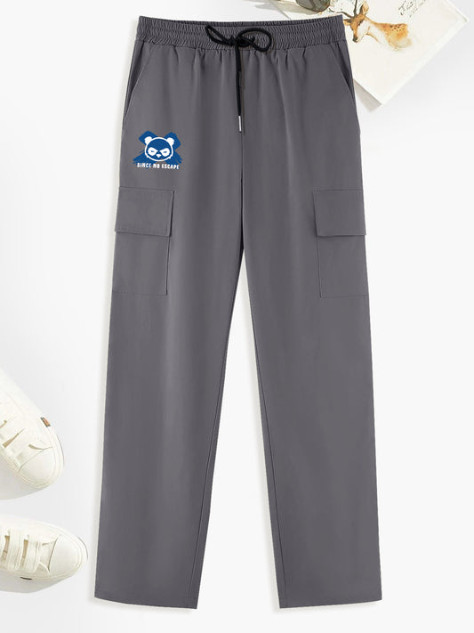 Men's Stretch Cargo Pants with Pockets for Summer/Fall