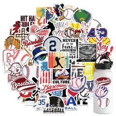 52Pcs Cartoon Baseball Series Graffiti Stickers Waterproof DIY Creative Toys