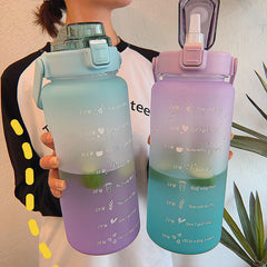 Gradient Water Bottle 26oz Sports Cup Portable Drinkware for Outdoor Activities