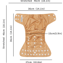 Coolapeach 3pcs Set Washable Baby Cloth Diaper With Inserts