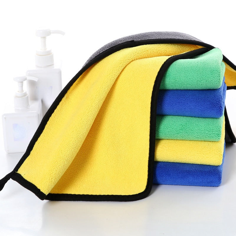 Car Wash Towel Coral Fleece Cleaning Rag Thickened Fishing Towel