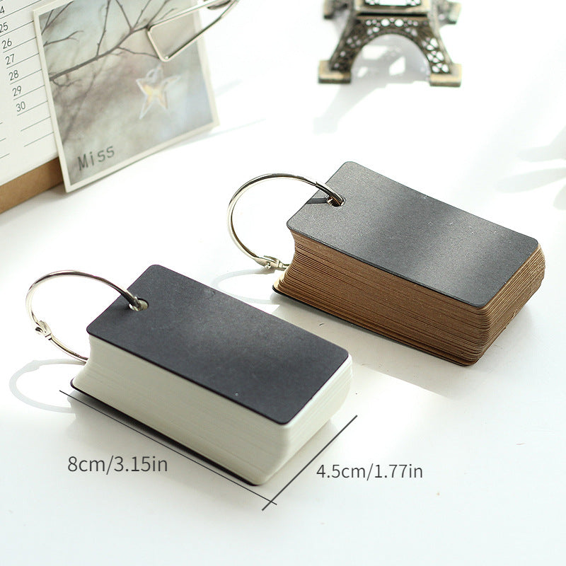 Portable Single Hole Notebook 100 Sheets Loose Leaf Paper