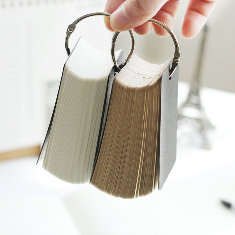 Portable Single Hole Notebook 100 Sheets Loose Leaf Paper