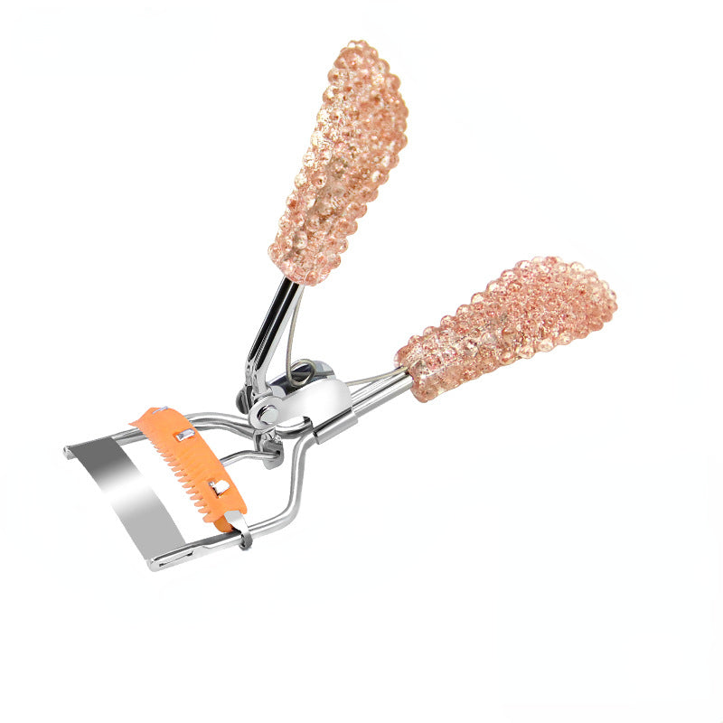 Rhinestone Eyelash Curler Quick Curling Eyelashes Makeup Clip