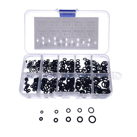 250pcs Rubber Sealing Gasket Kit Nitrile O Ring Washer Seal Assortment