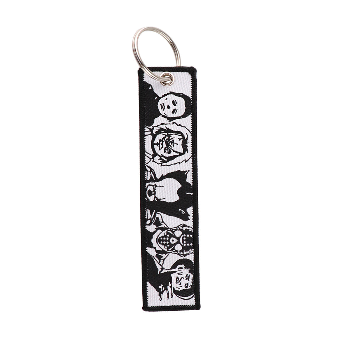 Halloween Embroidery Keys Tag For Motorcycles Backpack Keychain