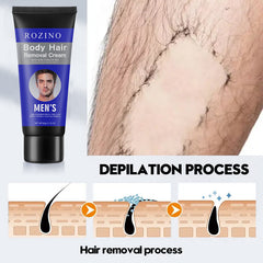 Men Hair Removal Cream Painless Hair Remover For Men Soothing Hair Removal 60g