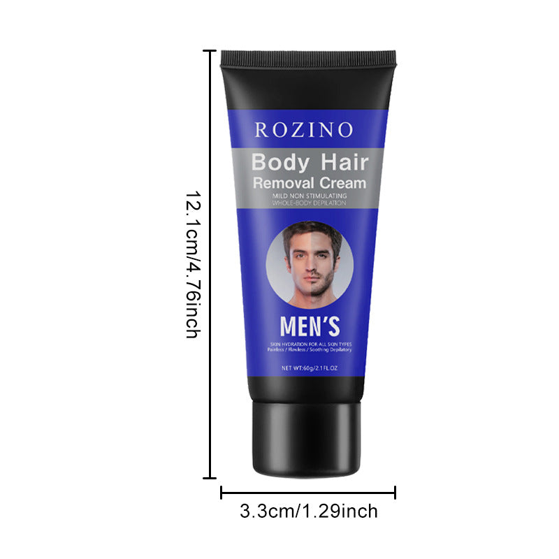 Men Hair Removal Cream Painless Hair Remover For Men Soothing Hair Removal 60g